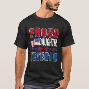 Camiseta Orgullosa hija de un veterano Día de los Veteranos