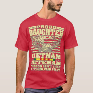 Camiseta Orgullosa Hija De Un Veterano Vietnam 2