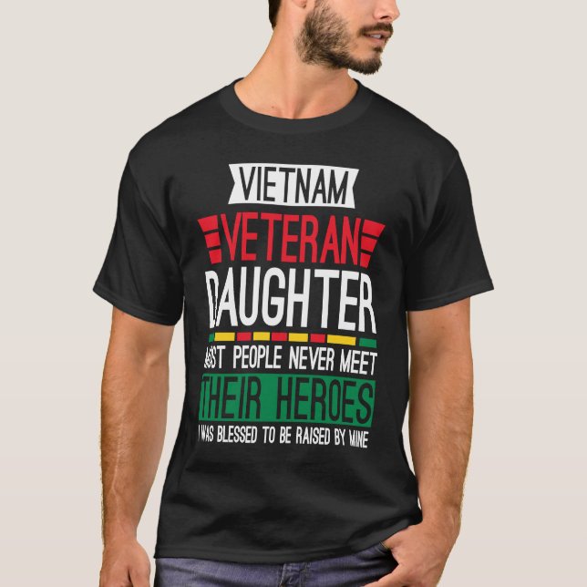 Camiseta Orgullosa hija de un veterano vietnamita 10 (Anverso)
