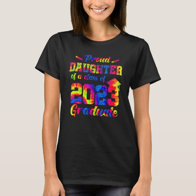 Camiseta Orgullosa Hija De Una Clase De 2023 Graduada Super (Anverso)
