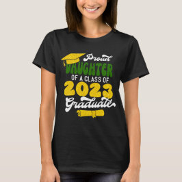 Camiseta Orgullosa HIJA de una clase de 2023 Graduate Retro
