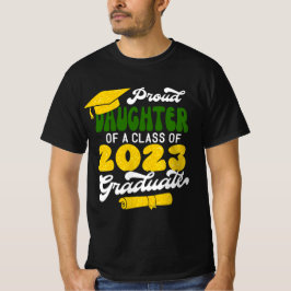 Camiseta Orgullosa HIJA de una clase de 2023 Graduate Retro