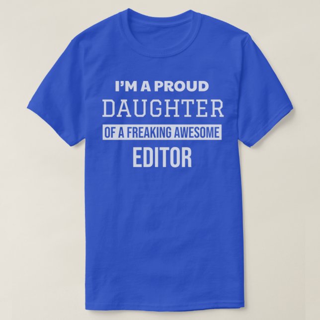 Camiseta Orgullosa hija del editor (Diseño del anverso)