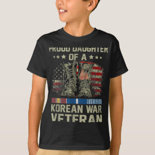 Camiseta Orgullosa Hija Del Veterano De Guerra De Corea De 