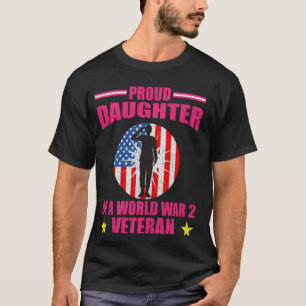 Camiseta Orgullosa Hija Del Veterano Patriótico De La Segun