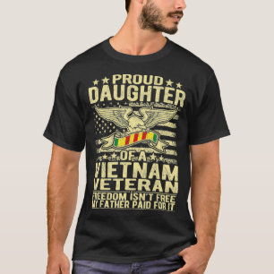 Camiseta Orgullosa Hija Del Veterano Regalo Militar De Viet