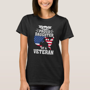 Camiseta Orgullosa Hija Veterano Nada Asusta Patriótico Ve