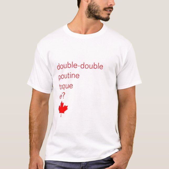 Camiseta Orgullosa hoja de arce rojo canadiense editable (Anverso)