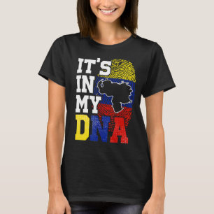 Camiseta Orgullosa huella dna ven venezolana en Caracas