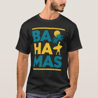 Camiseta Orgullosa idea de regalo de bandera bahameña de Ba