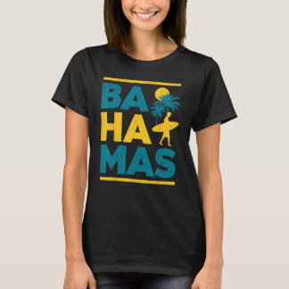 Camiseta Orgullosa idea de regalo de bandera bahameña de Ba