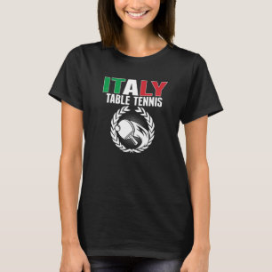 Camiseta Orgullosa Italia Mesa de ping pong Italiano Apoyo
