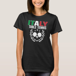 Camiseta Orgullosa Italia Mesa de ping pong Italiano Apoyo