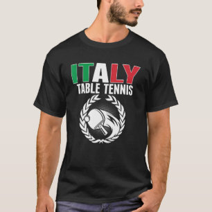 Camiseta Orgullosa Italia Mesa de ping pong Italiano Ping P