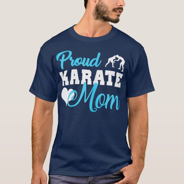 Camiseta Orgullosa Karate Mom Karate Taekwondo Martial Art (Anverso)