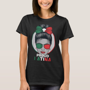 Camiseta Orgullosa latina México mes de la herencia hispana