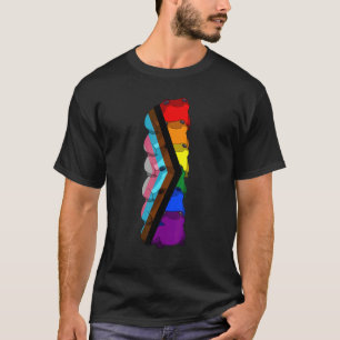 Camiseta Orgullosa Lgbt La Rana De Bandera Del Orgullo Mode