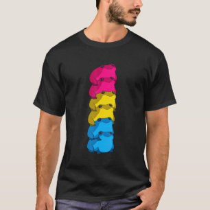 Camiseta Orgullosa Lgbt La Rana De Bandera Pansexual