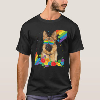 Camiseta Orgullosa lluvia de bandera del Orgullo Gay Gay de