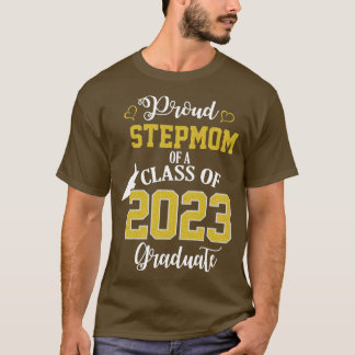 Camiseta orgullosa madrastra de clase de graduado de 2023