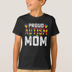 Camiseta Orgullosa Madre Autismo Conciencia Familia Autista
