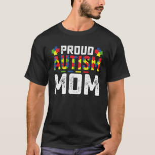 Camiseta Orgullosa Madre Autismo Conciencia Familia Autista