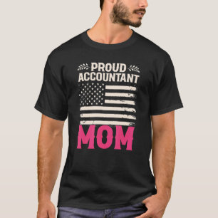 Camiseta Orgullosa madre contable madre estadounidense band