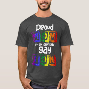 Camiseta Orgullosa madre de asombroso mes de orgullo gay, h