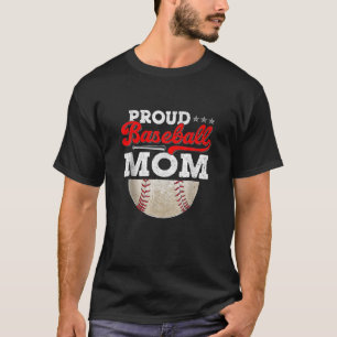 Camiseta Orgullosa Madre de Béisbol Día de la Madre Pelota