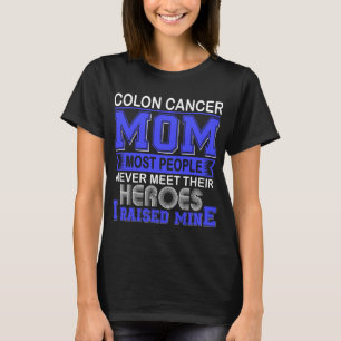 Camiseta Orgullosa Madre de Cáncer de Colon Crié al Mío