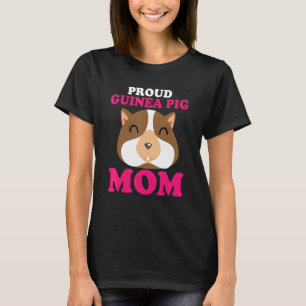 Camiseta Orgullosa madre de cerdo guineana Mascota de furia