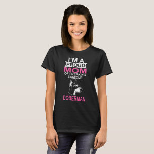 Camiseta Orgullosa madre de DoberMan