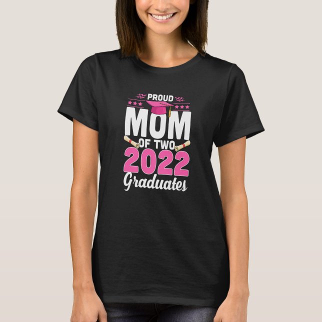Camiseta Orgullosa Madre De Dos Gra De 2022 (Anverso)