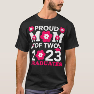 Camiseta Orgullosa madre de dos graduados de 2023