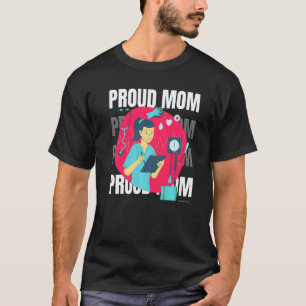 Camiseta Orgullosa Madre De Enfermera Día De La Madre Mama 