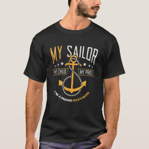 Camiseta Orgullosa madre de familia de la Marina Orgullosa