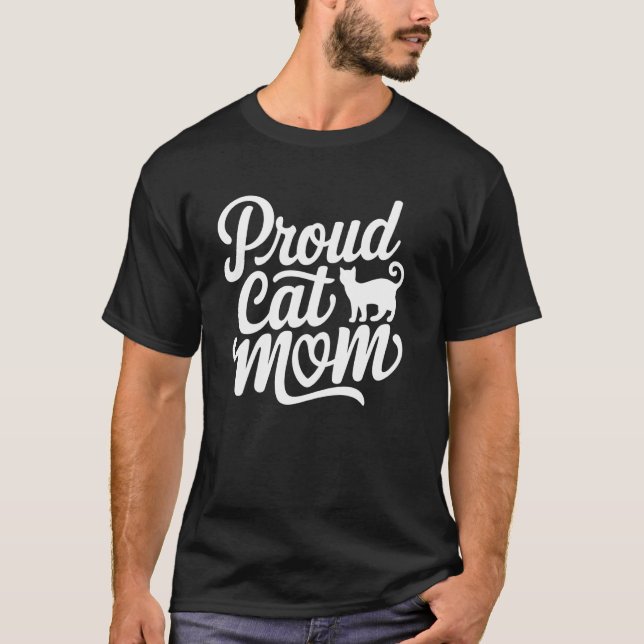 Camiseta Orgullosa Madre de Gato (Anverso)