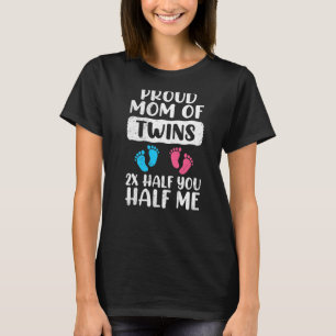 Camiseta Orgullosa madre de gemelos, niño o chica orgullosa