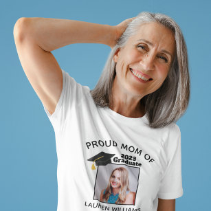 Camiseta Orgullosa madre de graduación de la clase de foto 
