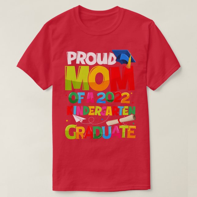 Camiseta Orgullosa madre de graduada en el Día de la Madre  (Diseño del anverso)