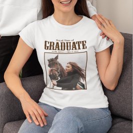 Camiseta Orgullosa madre de graduados de posgrado en el paí