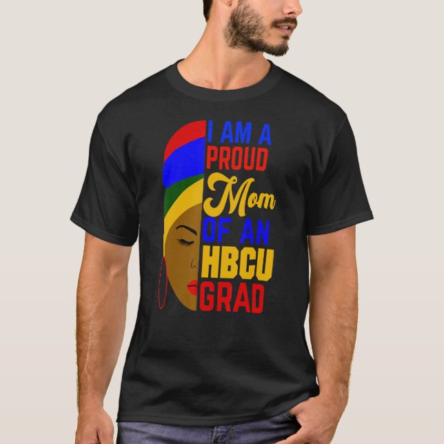 Camiseta Orgullosa Madre De Hbcu Grad Afrocéntrico (Anverso)