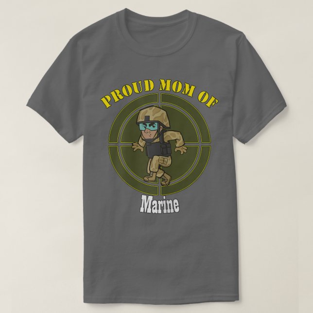 Camiseta Orgullosa madre de Marine (Diseño del anverso)