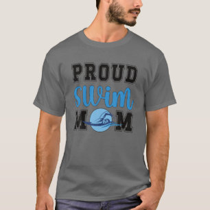 Camiseta Orgullosa Madre De Nadar De Una Madre Nadadora Nad