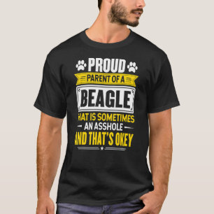 Camiseta Orgullosa Madre De Papá, Dueña De Un Perro Beagle