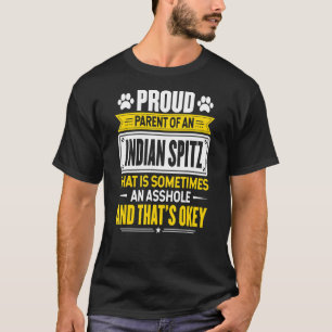 Camiseta Orgullosa Madre De Papá, Dueña De Un Perro Spitz I