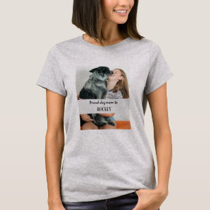 Camiseta Orgullosa madre de perro imagen personalizada y ma
