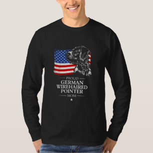 Camiseta Orgullosa madre de Pointer alemán de pelo duro con