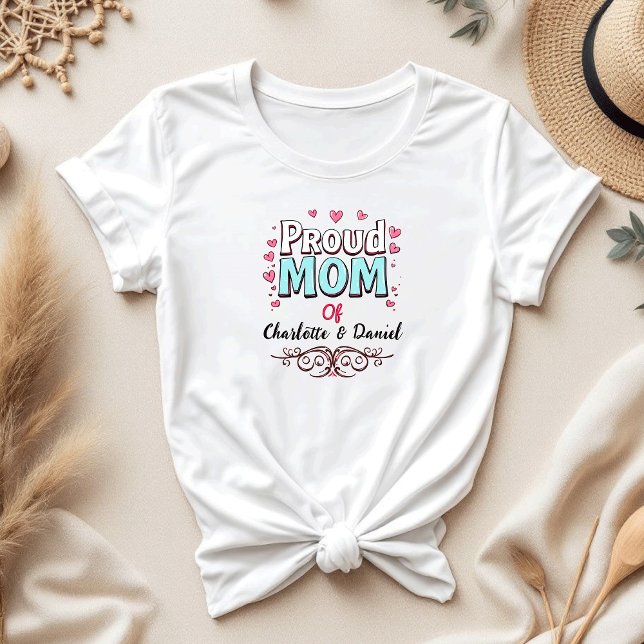 Camiseta Orgullosa madre de [su nombre] | Sentimental Mom (Subido por el creador)