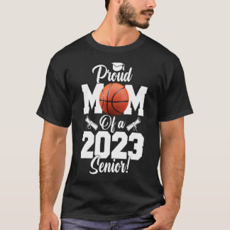 Camiseta Orgullosa madre de un básquetbol senior 2023